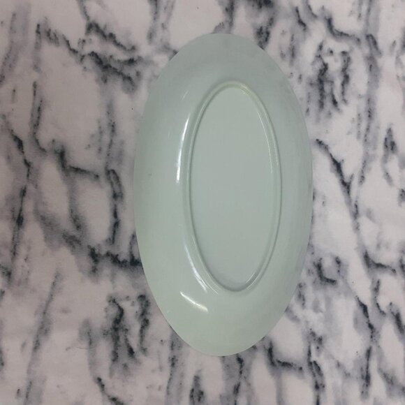 Vintage MCM Ballerina Universal Pottery CO. Gravy Boat w/ Tray Atomic Flowers - Picture 8 of 8